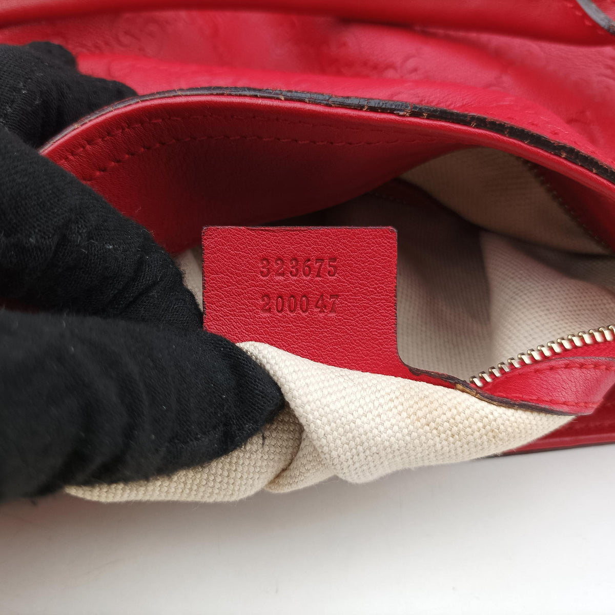 Miss GG Top Handle Red Leather 323675 C018460936ミスGG トップハンドル レッド レザー 323675 C018460936
