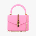 Pre-owned Gucci Sylvie 1969 Acrylic Mini Hand Pink Acrylic 589482 shoulderbag | stylenewstar