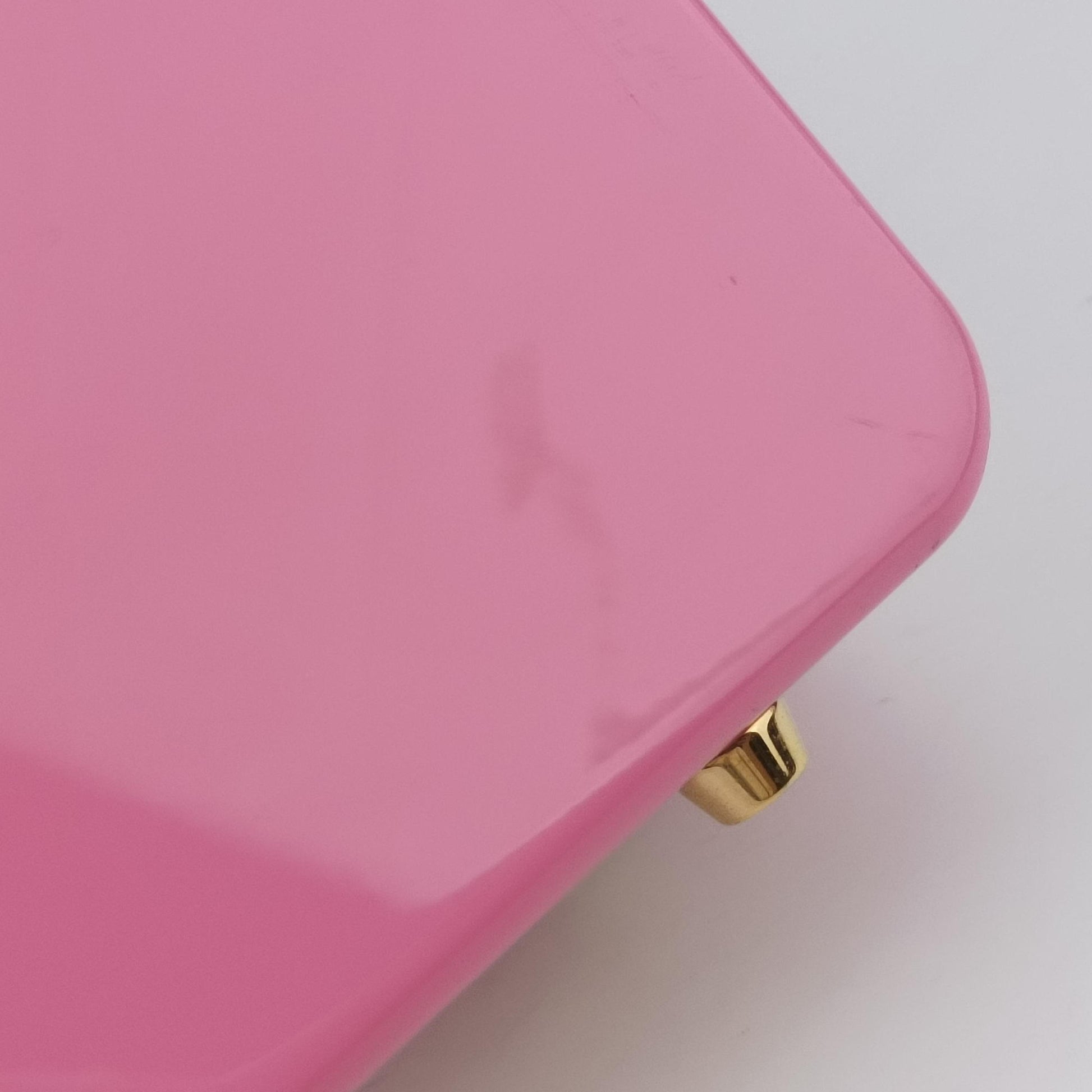 Pre-owned Gucci Sylvie 1969 Acrylic Mini Hand Pink Acrylic 589482 shoulderbag | stylenewstar