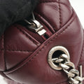 Pre-owned Yves Saint Laurent LOULOU bowling Burgundy Leather 454317 shoulderbag | stylenewstar