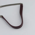 Pre-owned Yves Saint Laurent LOULOU bowling Burgundy Leather 454317 shoulderbag | stylenewstar