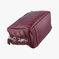 Pre-owned Yves Saint Laurent LOULOU bowling Burgundy Leather 454317 shoulderbag | stylenewstar