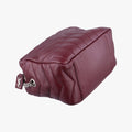 Pre-owned Yves Saint Laurent LOULOU bowling Burgundy Leather 454317 shoulderbag | stylenewstar