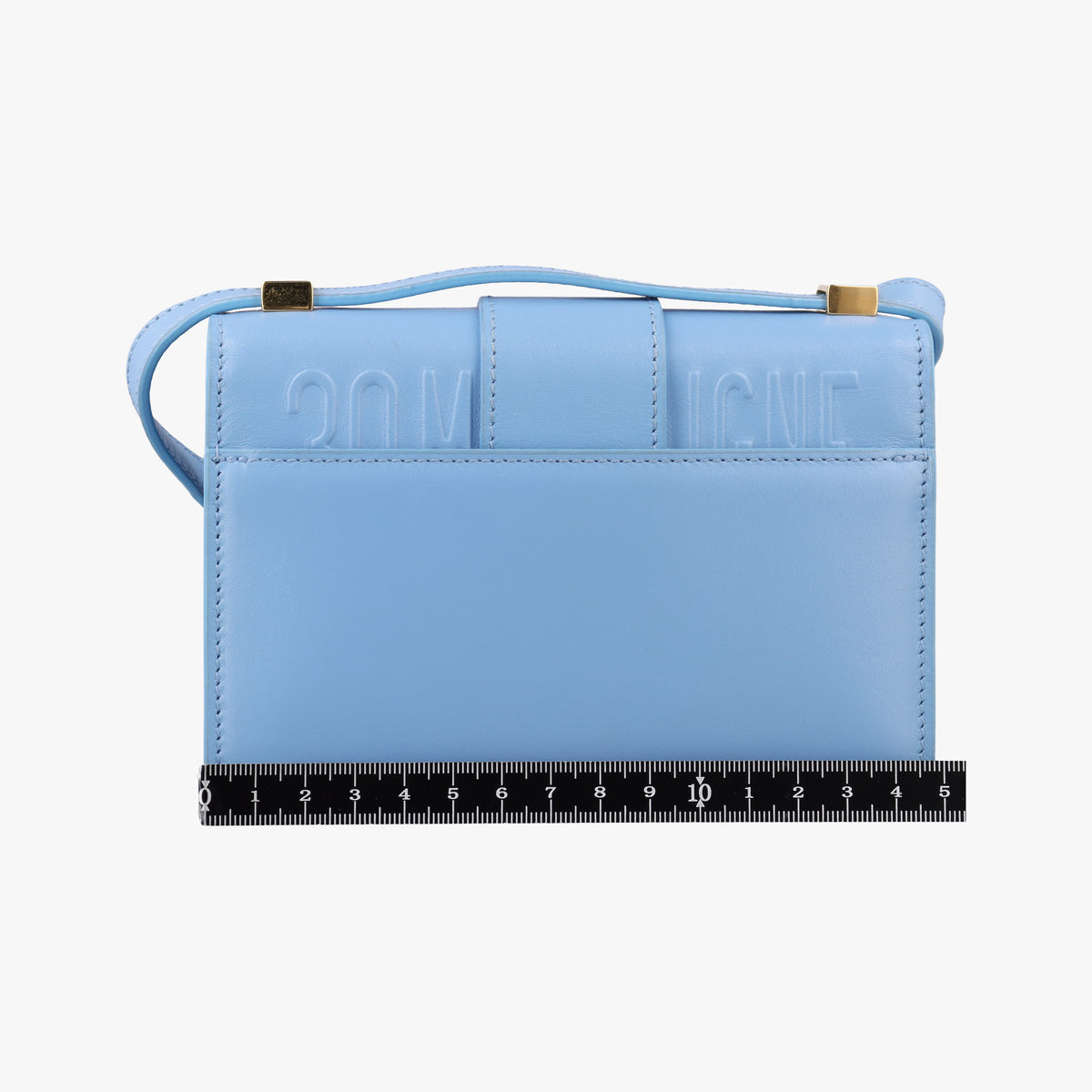 Pre-owned Christian Dior 30 Montaigne Blue Leather  shoulderbag | stylenewstar