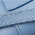 Pre-owned Christian Dior 30 Montaigne Blue Leather  shoulderbag | stylenewstar