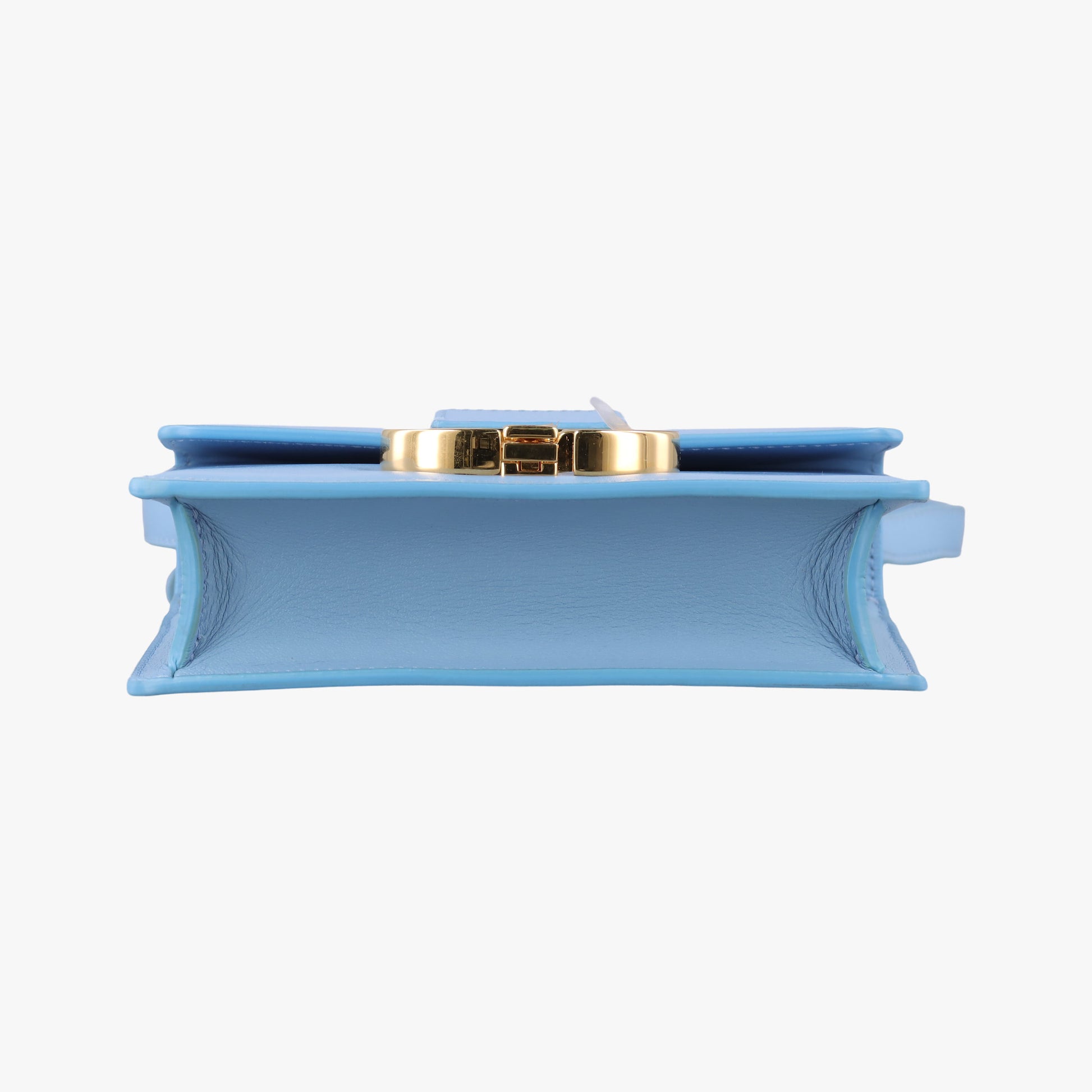 Pre-owned Christian Dior 30 Montaigne Blue Leather  shoulderbag | stylenewstar
