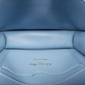 Pre-owned Christian Dior 30 Montaigne Blue Leather  shoulderbag | stylenewstar