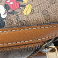 The Three Little Pigs Brown PVC coated canvas × leather 552884 E032209238三匹のこぶた ブラウン PVCコーティングキャンバス×レザー 552884 E032209238