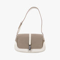 Pre-owned Gucci Hobo White× Beige Canvas × Leather 001.38 shoulderbag | stylenewstar