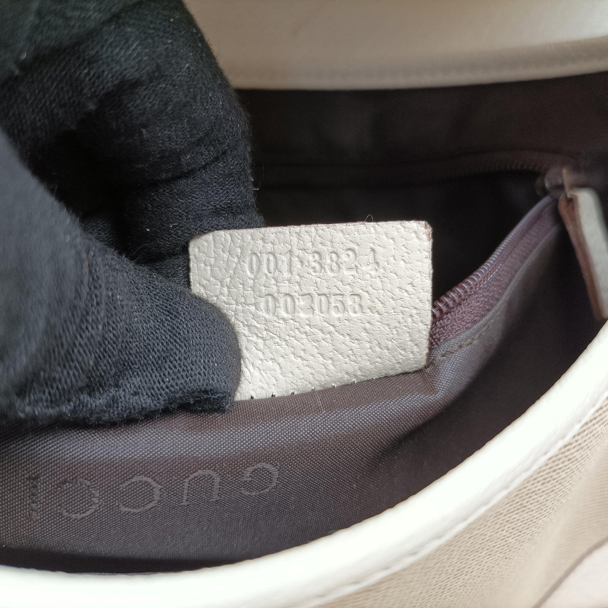 Pre-owned Gucci Hobo White× Beige Canvas × Leather 001.38 shoulderbag | stylenewstar