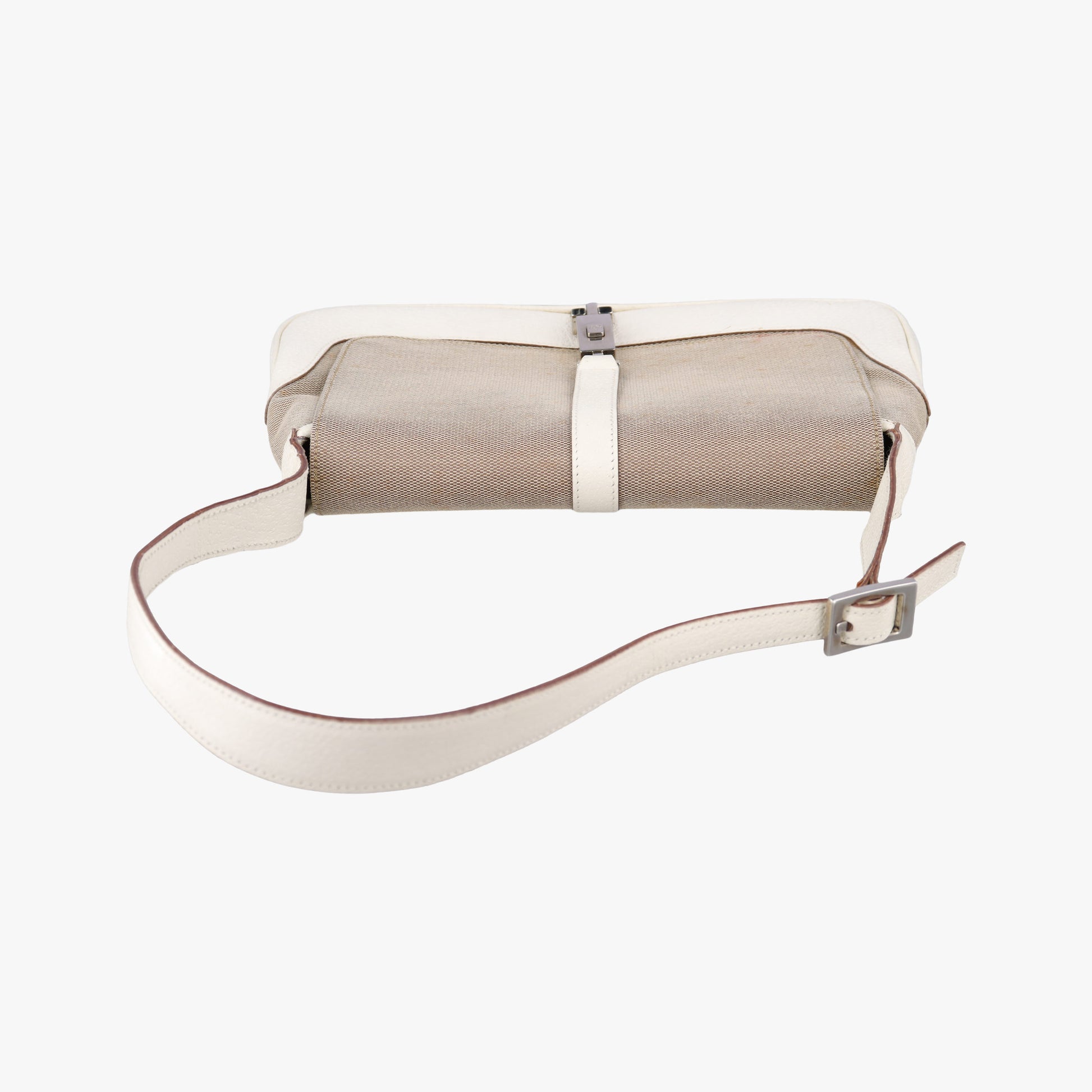 Pre-owned Gucci Hobo White× Beige Canvas × Leather 001.38 shoulderbag | stylenewstar