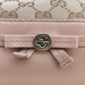 Mayfair Bow Tote Beige×pink Canvas×Leather 269894 G014882391メイフェア ボウ トート ベージュx ピンク キャンバス×レザー 269894 G014882391