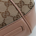 Mayfair Bow Tote Beige×pink Canvas×Leather 269894 G014882391メイフェア ボウ トート ベージュx ピンク キャンバス×レザー 269894 G014882391