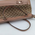 Mayfair Bow Tote Beige×pink Canvas×Leather 269894 G014882391メイフェア ボウ トート ベージュx ピンク キャンバス×レザー 269894 G014882391