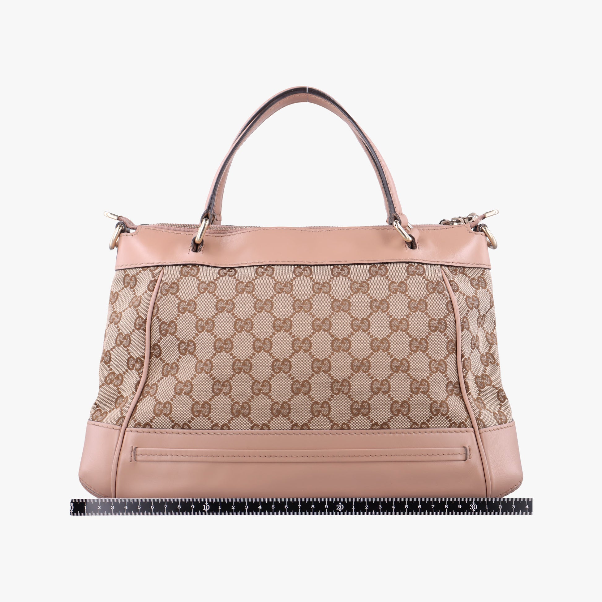Mayfair Bow Tote Beige×pink Canvas×Leather 269894 G014882391メイフェア ボウ トート ベージュx ピンク キャンバス×レザー 269894 G014882391