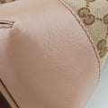 Mayfair Bow Tote Beige×pink Canvas×Leather 269894 G014882391メイフェア ボウ トート ベージュx ピンク キャンバス×レザー 269894 G014882391