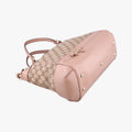 Mayfair Bow Tote Beige×pink Canvas×Leather 269894 G014882391メイフェア ボウ トート ベージュx ピンク キャンバス×レザー 269894 G014882391