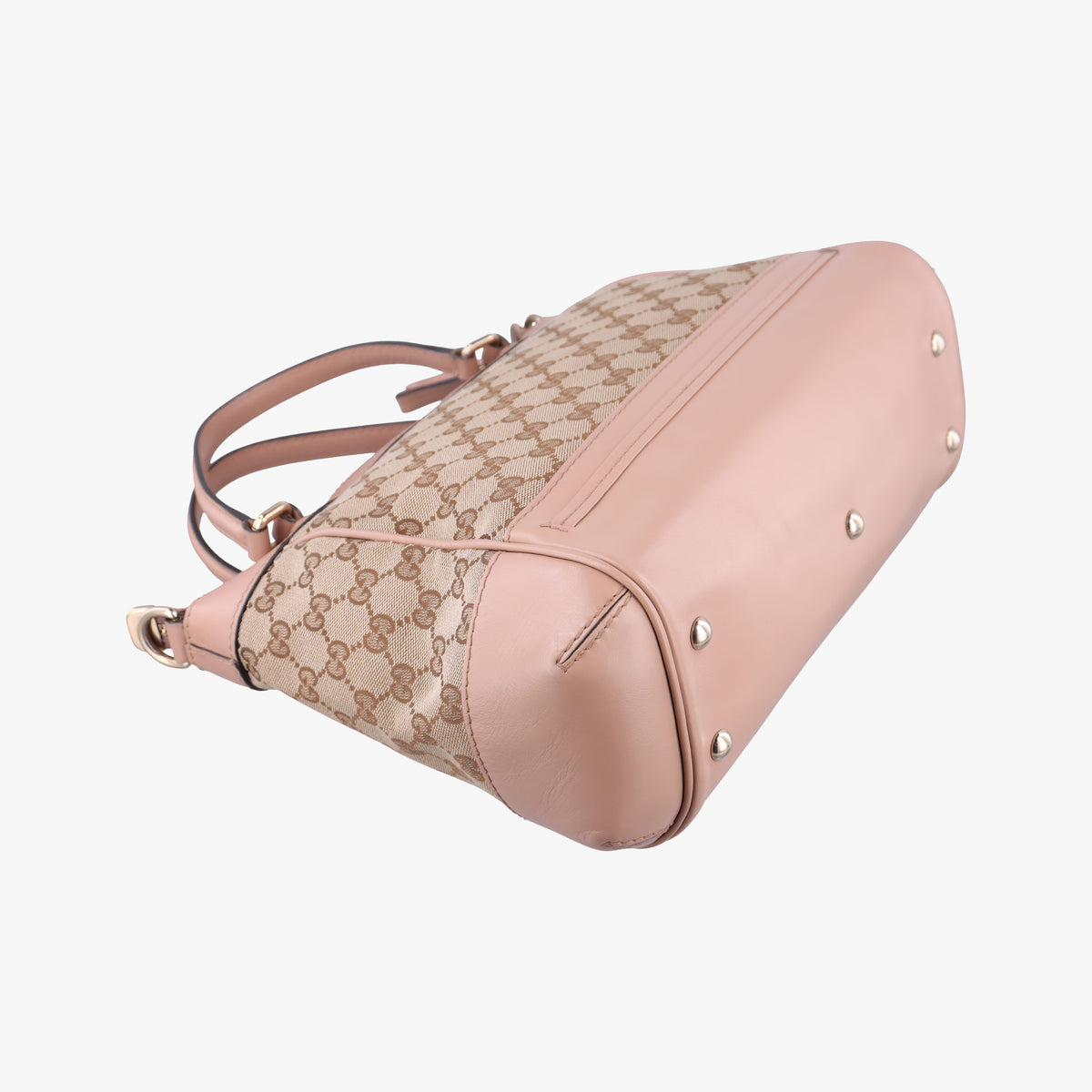 Mayfair Bow Tote Beige×pink Canvas×Leather 269894 G014882391メイフェア ボウ トート ベージュx ピンク キャンバス×レザー 269894 G014882391