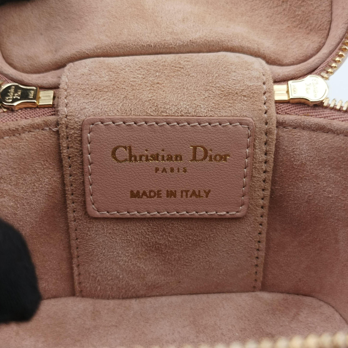 Lady Dior micro vanity Pink lambskin Lot number unknownレディディオール マイクロ ヴァニティ ピンク ラムスキン 製番不明