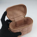 Lady Dior micro vanity Pink lambskin Lot number unknownレディディオール マイクロ ヴァニティ ピンク ラムスキン 製番不明
