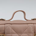 Lady Dior micro vanity Pink lambskin Lot number unknownレディディオール マイクロ ヴァニティ ピンク ラムスキン 製番不明
