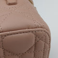 Lady Dior micro vanity Pink lambskin Lot number unknownレディディオール マイクロ ヴァニティ ピンク ラムスキン 製番不明
