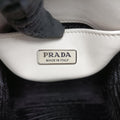 Mirror Tote White Leather 1BA331 31/Aミラートート ホワイト レザー 1BA331 31/A
