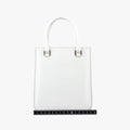 Mirror Tote White Leather 1BA331 31/Aミラートート ホワイト レザー 1BA331 31/A