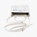 Mirror Tote White Leather 1BA331 31/Aミラートート ホワイト レザー 1BA331 31/A
