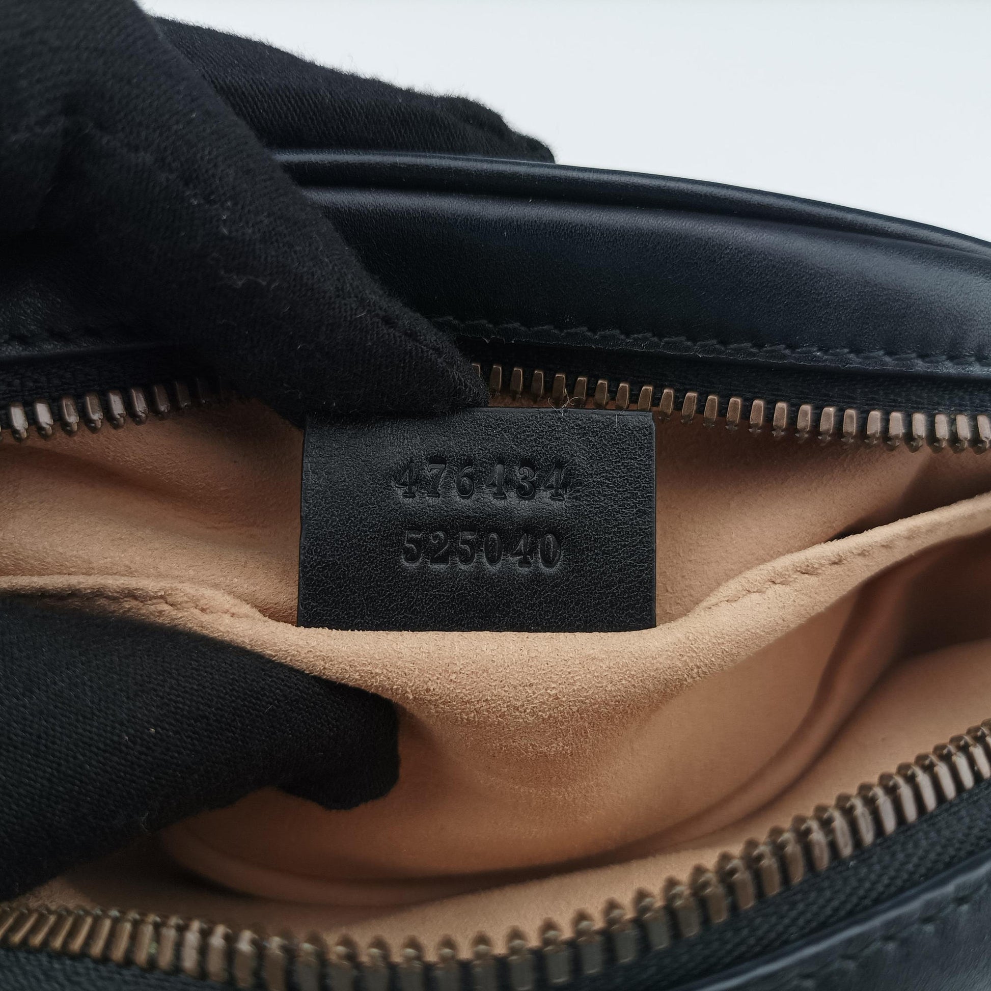 Vintage Gucci GG Marmont Black Leather 476434 bum bag/waist bag | stylenewstar