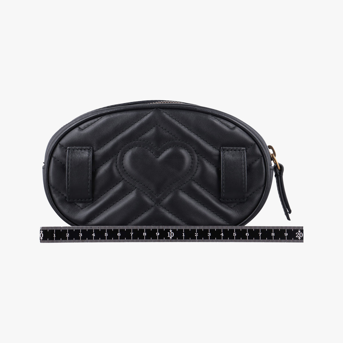 Vintage Gucci GG Marmont Black Leather 476434 bum bag/waist bag | stylenewstar