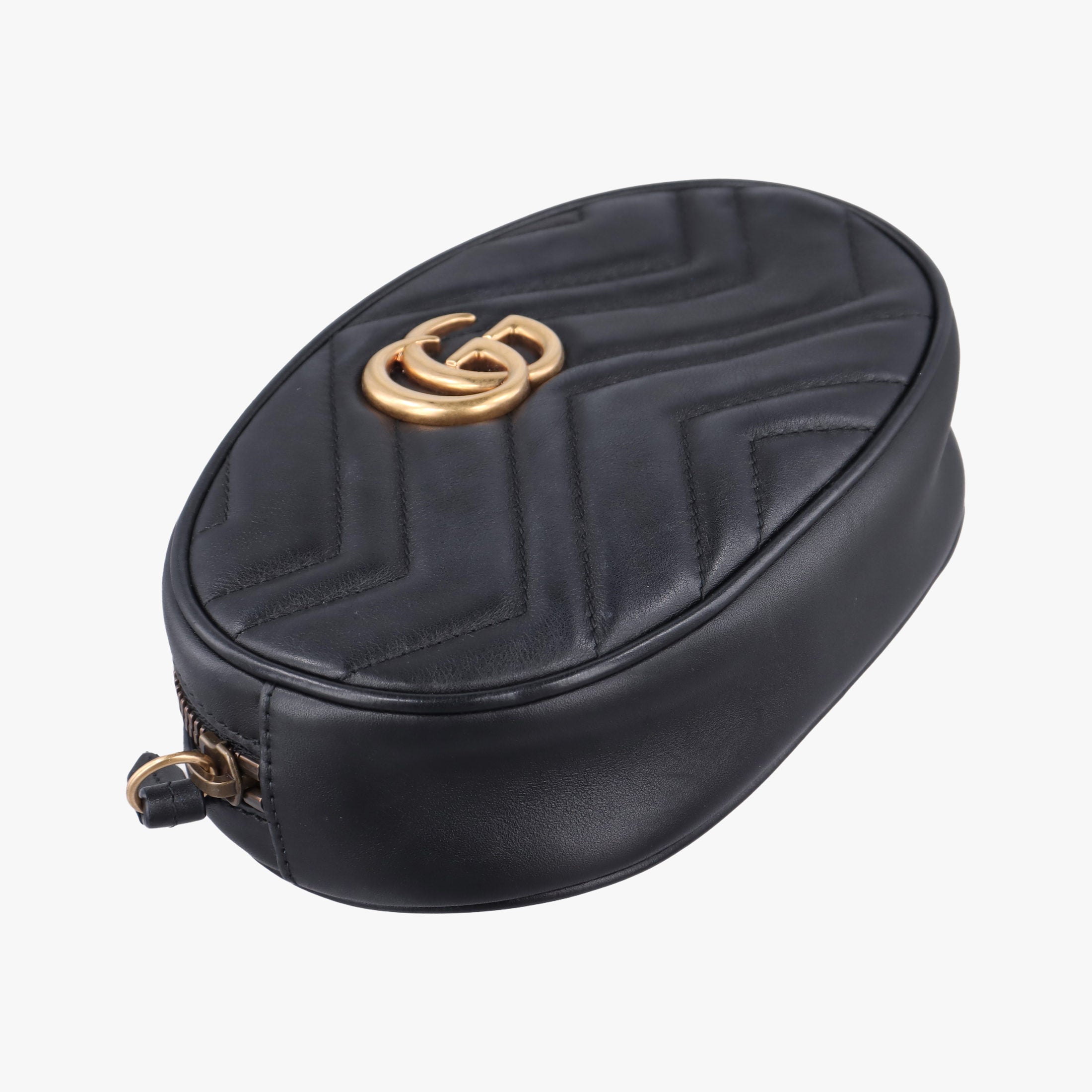 Vintage Gucci GG Marmont Black Leather 476434 bum bag/waist bag | stylenewstar