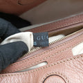 Pre-owned Gucci Guccissima Bree khaki×pink Canvas×Leather 353120 handbag | stylenewstar