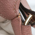 Pre-owned Gucci Guccissima Bree khaki×pink Canvas×Leather 353120 handbag | stylenewstar