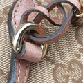 Pre-owned Gucci Guccissima Bree khaki×pink Canvas×Leather 353120 handbag | stylenewstar