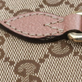 Pre-owned Gucci Guccissima Bree khaki×pink Canvas×Leather 353120 handbag | stylenewstar