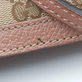 Pre-owned Gucci Guccissima Bree khaki×pink Canvas×Leather 353120 handbag | stylenewstar