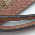 Pre-owned Gucci Guccissima Bree khaki×pink Canvas×Leather 353120 handbag | stylenewstar