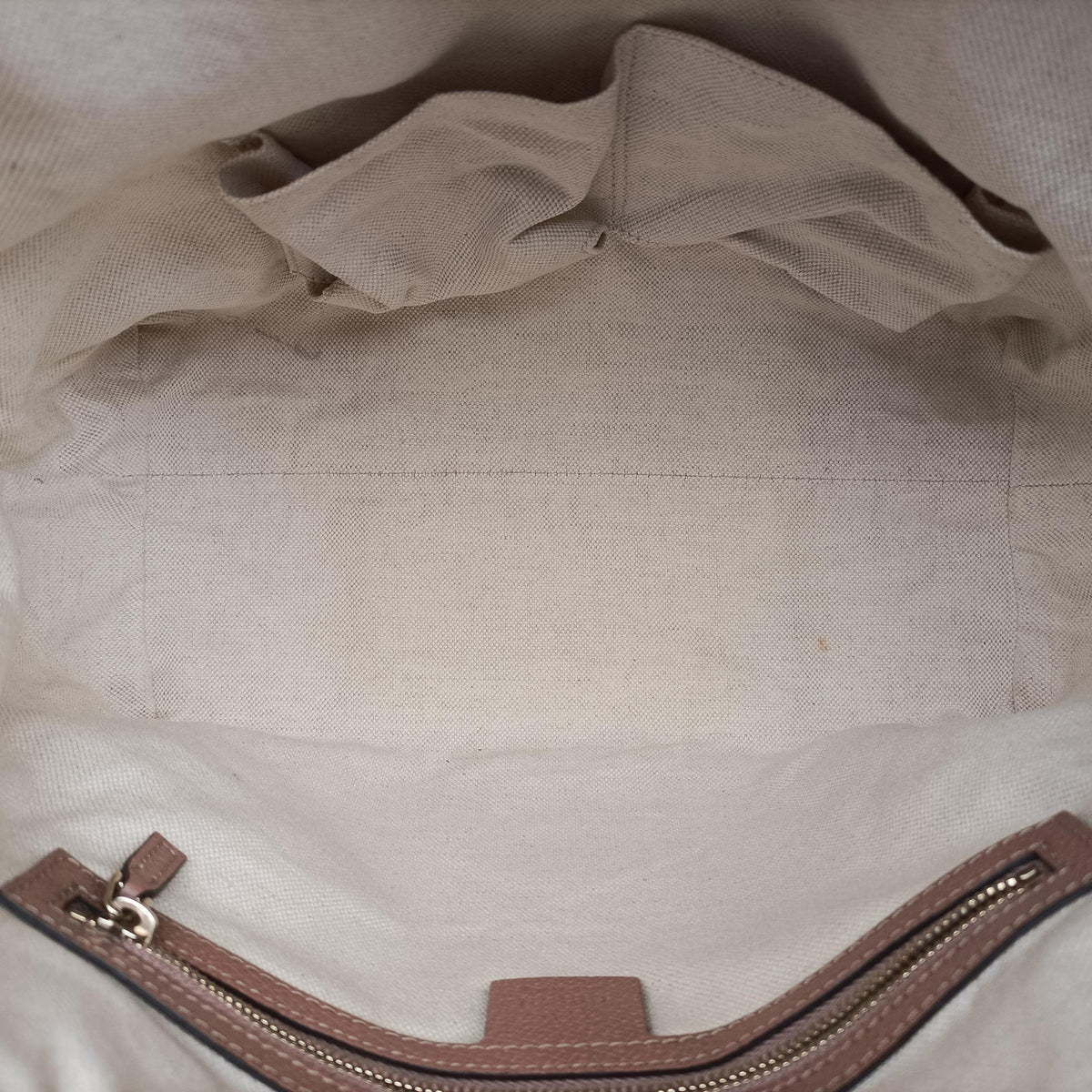 Pre-owned Gucci Guccissima Bree khaki×pink Canvas×Leather 353120 handbag | stylenewstar