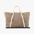 Canapa Logo khaki×White Canvas×Leather BN2832 194/Aカナパ ロゴ リボン カーキ×ホワイト キャンバス×レザー BN2832 194/A