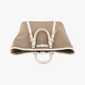 Canapa Logo khaki×White Canvas×Leather BN2832 194/Aカナパ ロゴ リボン カーキ×ホワイト キャンバス×レザー BN2832 194/A