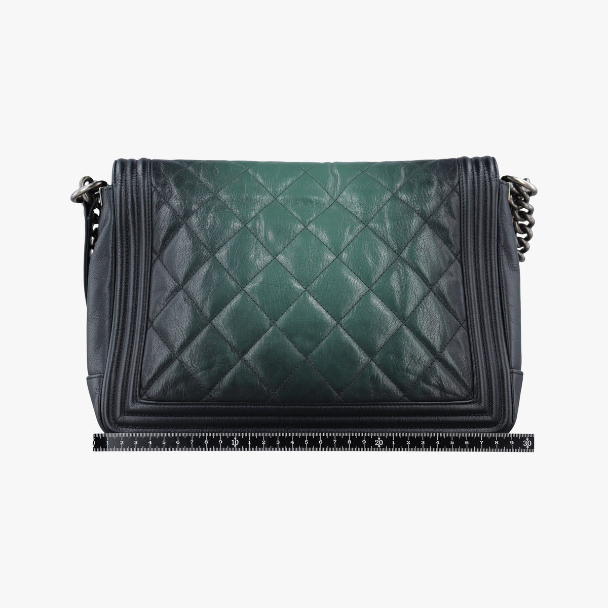 BOY CHANEL Black × Green Leather A92005 18578507ボーイシャネル ブラック × グリーン レザー A92005 18578507