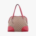 Guccissima Bree beige×red Canvas×Leather 449243 D021254604グッチシマ ブリー ベージュ×レッド キャンバス×レザー 449243 D021254604