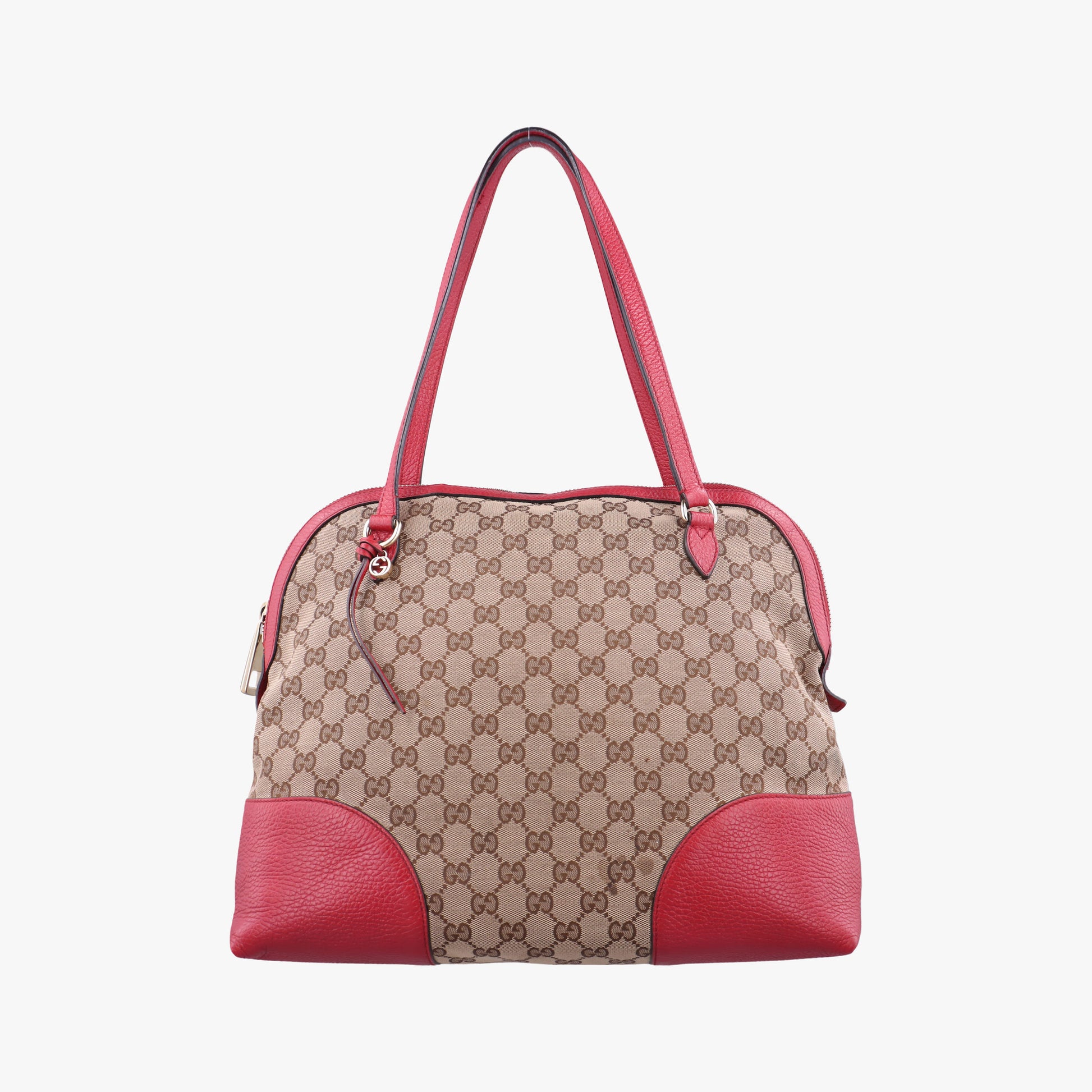Guccissima Bree beige×red Canvas×Leather 449243 D021254604グッチシマ ブリー ベージュ×レッド キャンバス×レザー 449243 D021254604