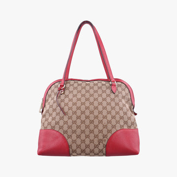Guccissima Bree beige×red Canvas×Leather 449243 D021254604グッチシマ ブリー ベージュ×レッド キャンバス×レザー 449243 D021254604