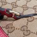 Guccissima Bree beige×red Canvas×Leather 449243 D021254604グッチシマ ブリー ベージュ×レッド キャンバス×レザー 449243 D021254604