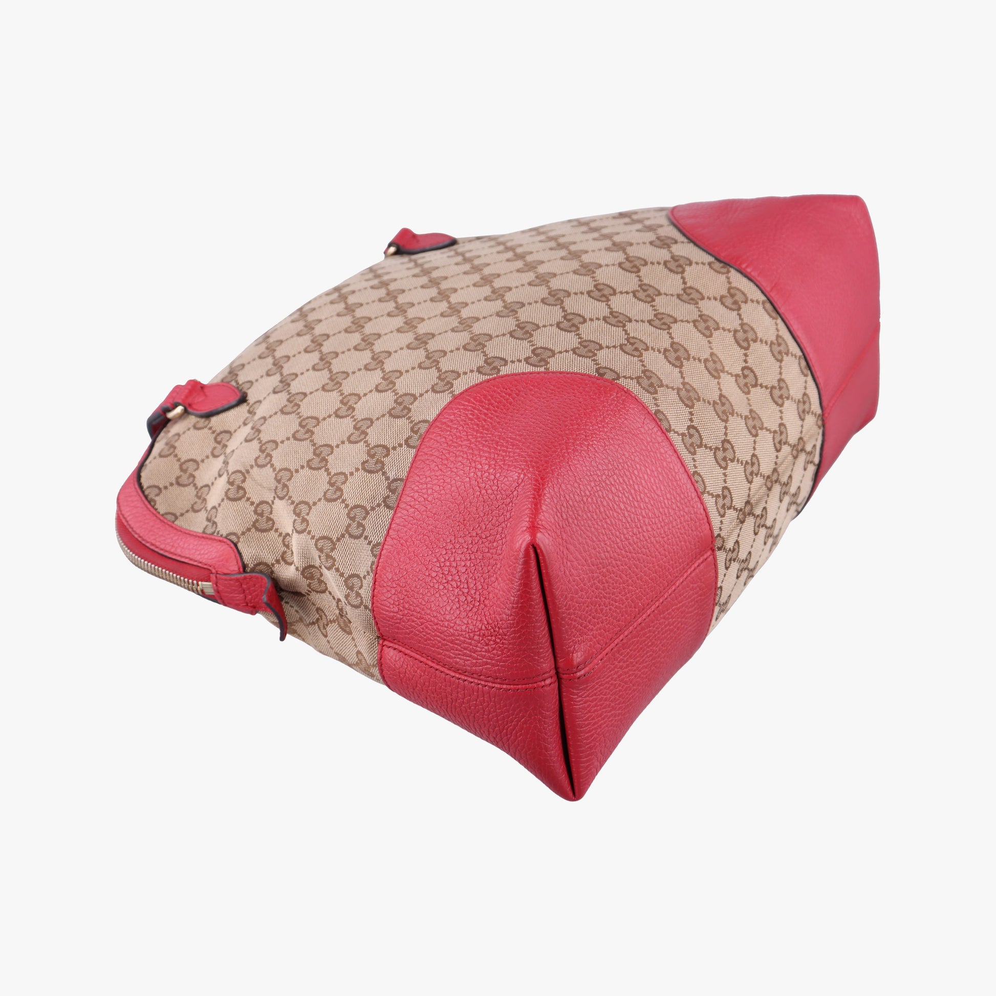 Guccissima Bree beige×red Canvas×Leather 449243 D021254604グッチシマ ブリー ベージュ×レッド キャンバス×レザー 449243 D021254604