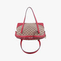 Guccissima Bree beige×red Canvas×Leather 449243 D021254604グッチシマ ブリー ベージュ×レッド キャンバス×レザー 449243 D021254604