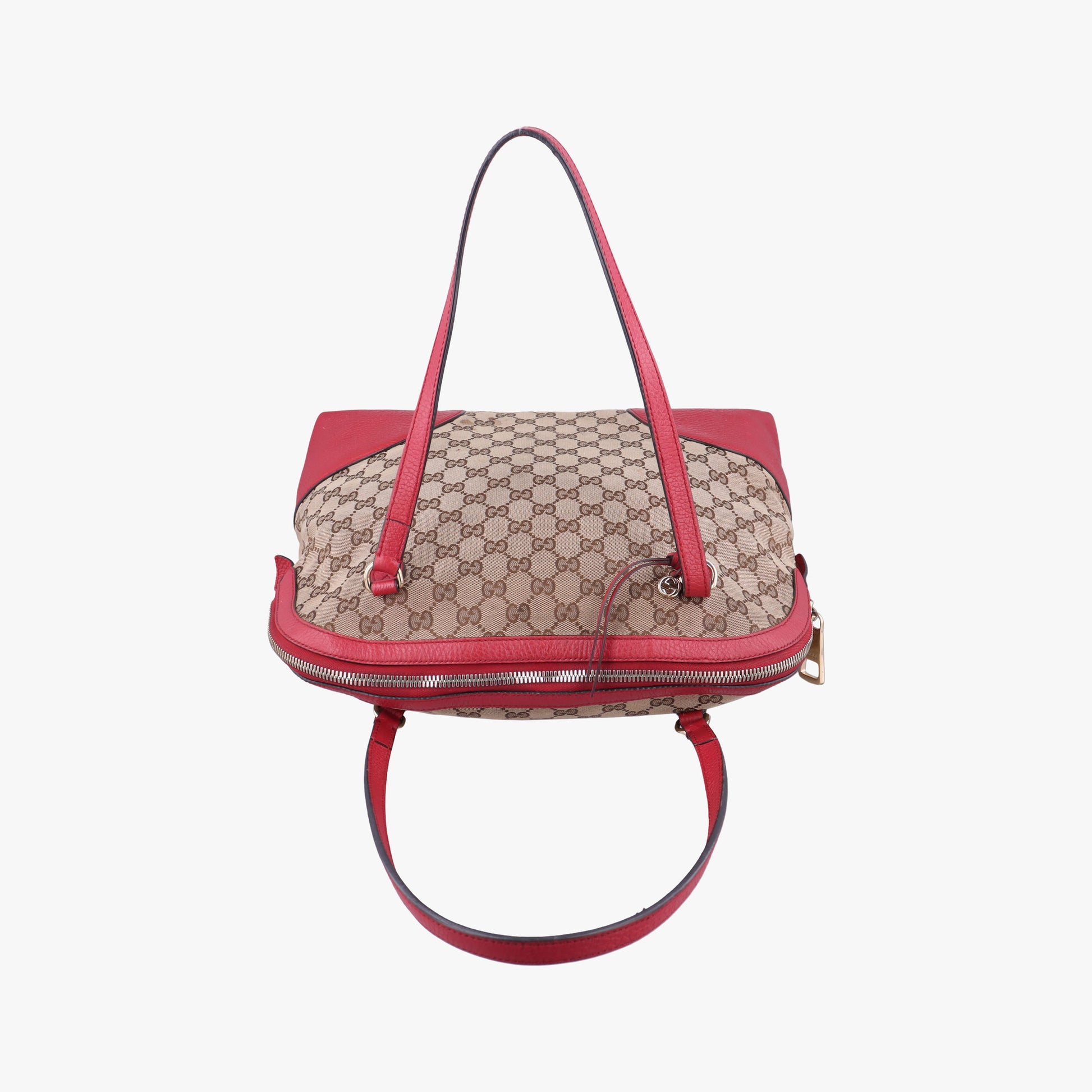 Guccissima Bree beige×red Canvas×Leather 449243 D021254604グッチシマ ブリー ベージュ×レッド キャンバス×レザー 449243 D021254604