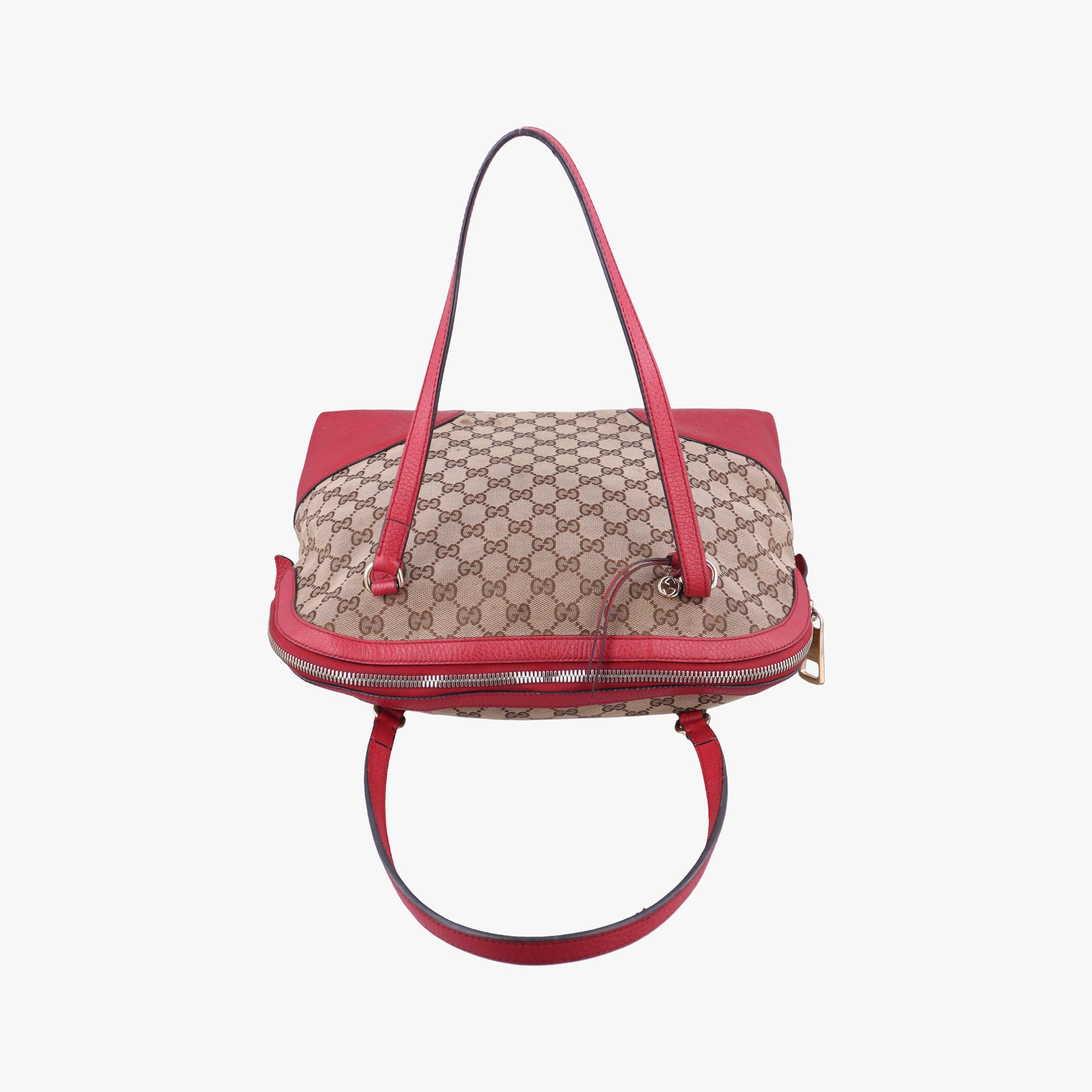 Guccissima Bree beige×red Canvas×Leather 449243 D021254604グッチシマ ブリー ベージュ×レッド キャンバス×レザー 449243 D021254604